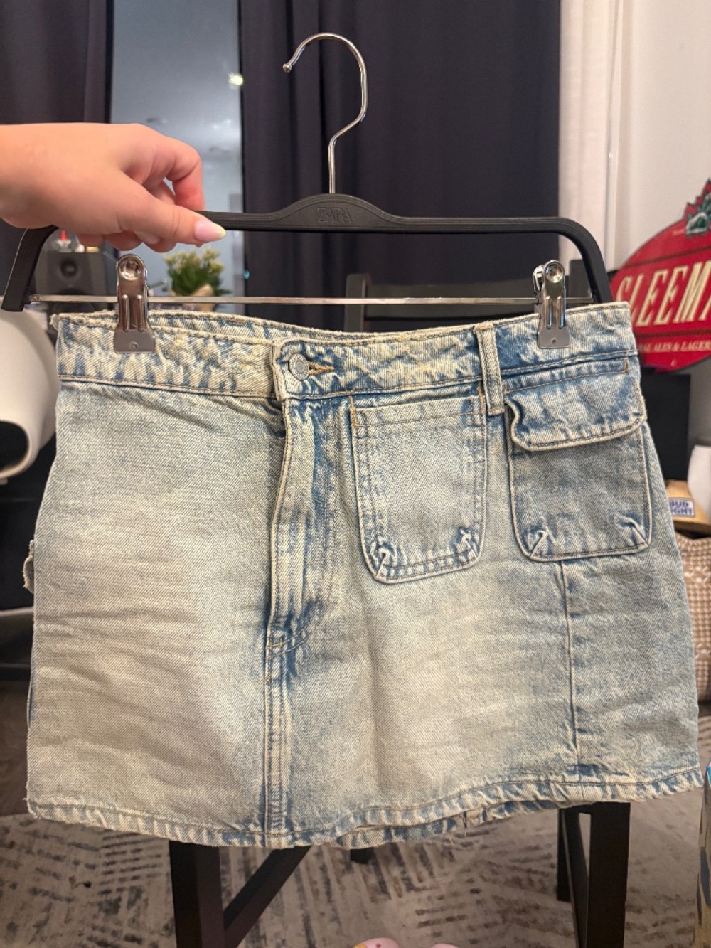 Zara denim skirt